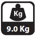 Hmotnost zařízení 9 kg